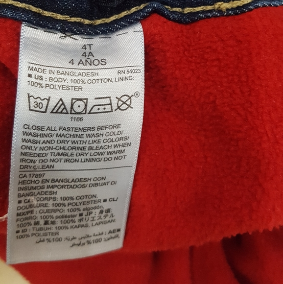 Old Navy straight jeans with inner layer  Boys 5t - Picture 6 of 6